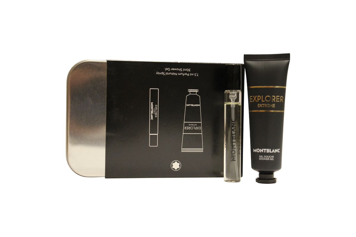 Montblanc Explorer Extreme Zestaw Discovery: 7.5 ml Parfum + 30 ml Żel pod prysznic