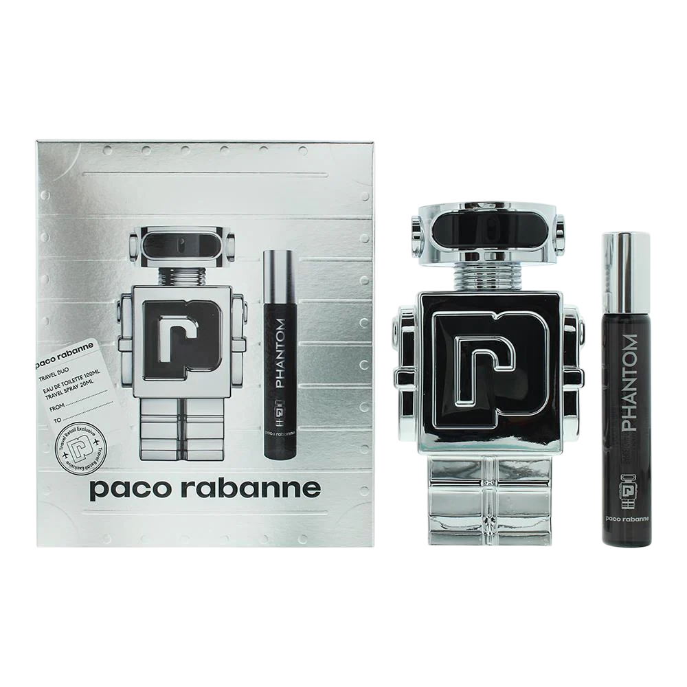 Set Paco Rabanne: Phantom, Eau De Toilette, For Men, 100 ml + Phantom, Eau De Toilette, For Men, 10 ml