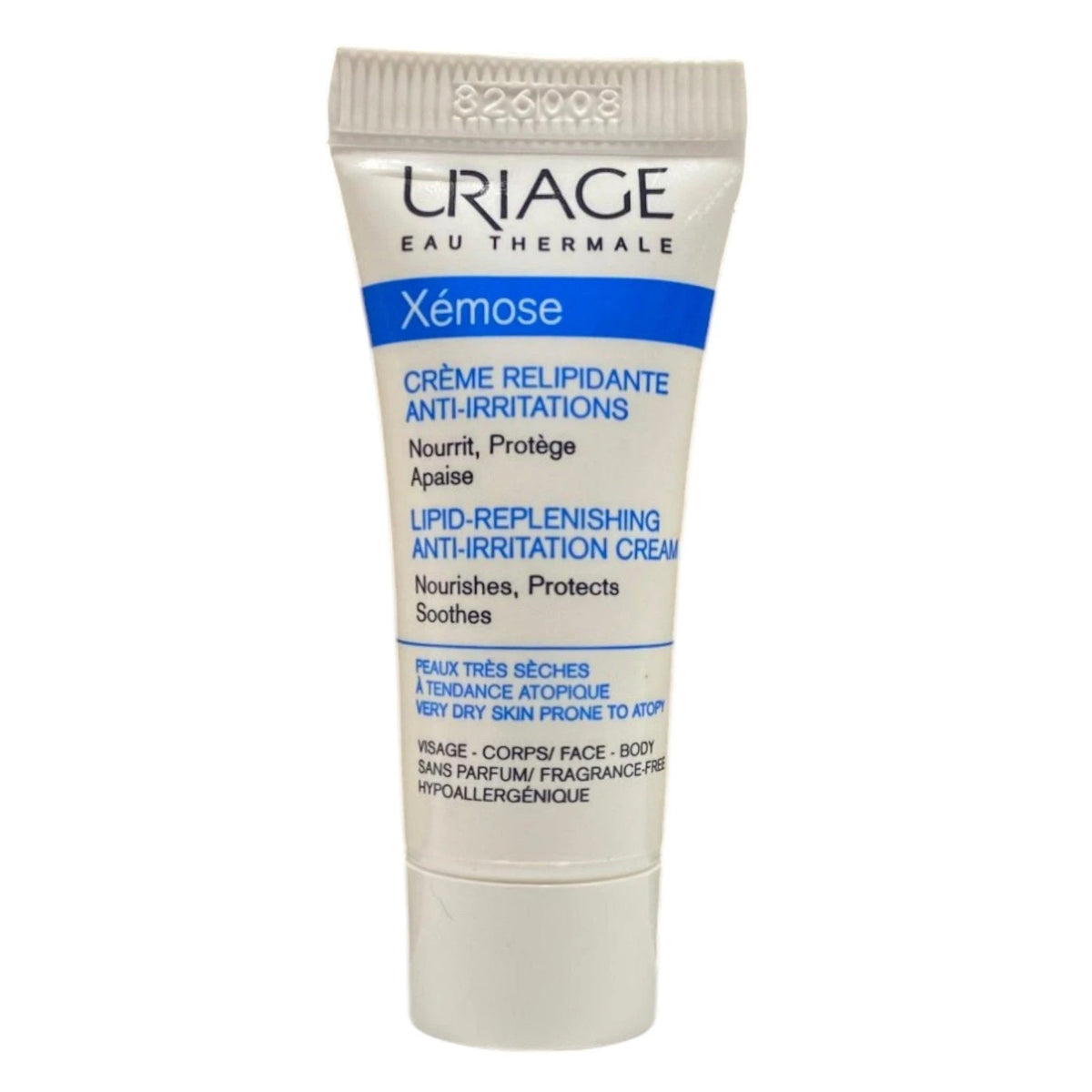 Uriage,  Xemose, Fragrance Free, Nourishing, Body Butter, Daily, 5 ml *Sample