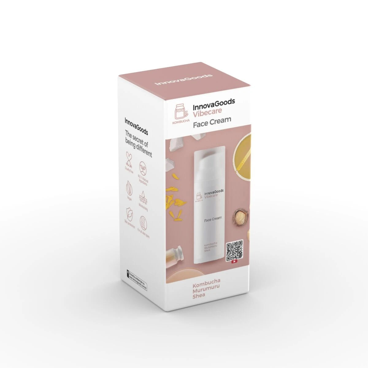 Hydrating Facial Cream Kombucha Vibecare InnovaGoods 50 ml skincare packaging