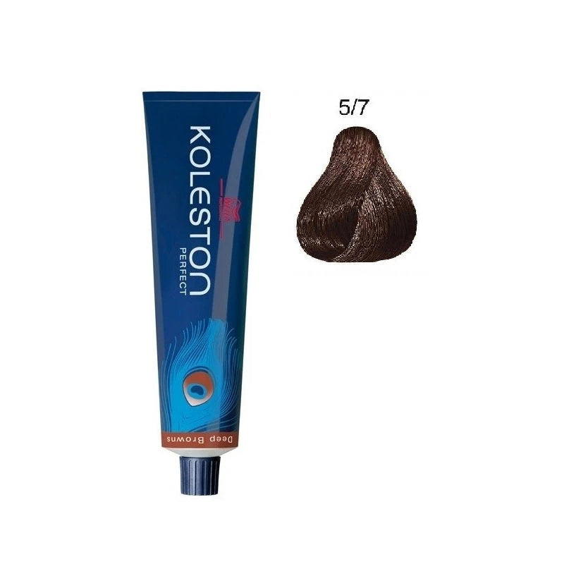 Wella Professionals, Koleston Perfect, Permanent Hair Dye, 5/7 Light Brown Brown, 60 ml