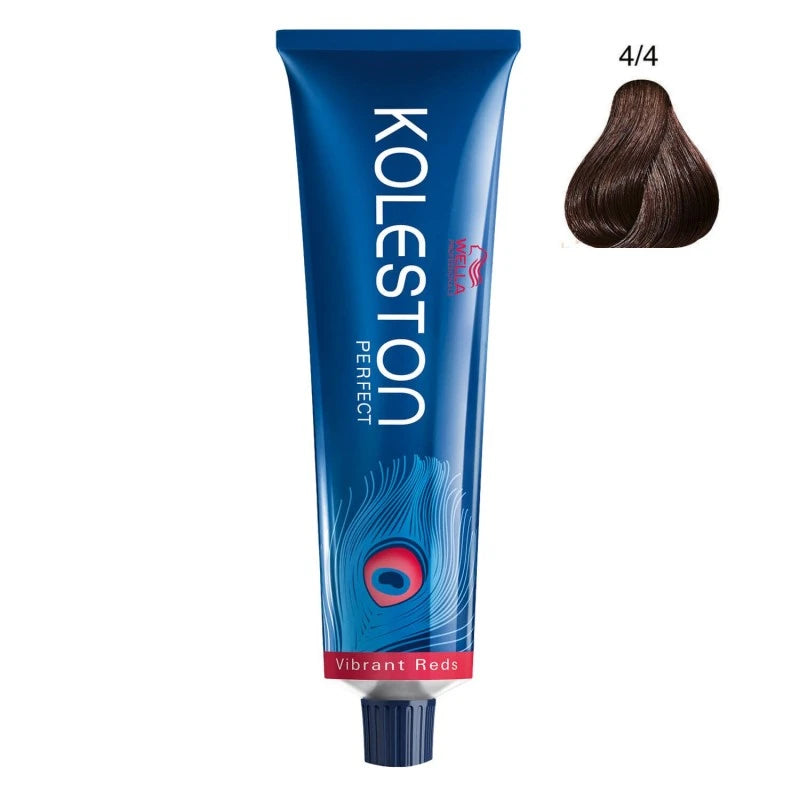 Wella Professionals, Koleston Perfect, Permanent Hair Dye, 4/4 Medium Brown Red, 60 ml