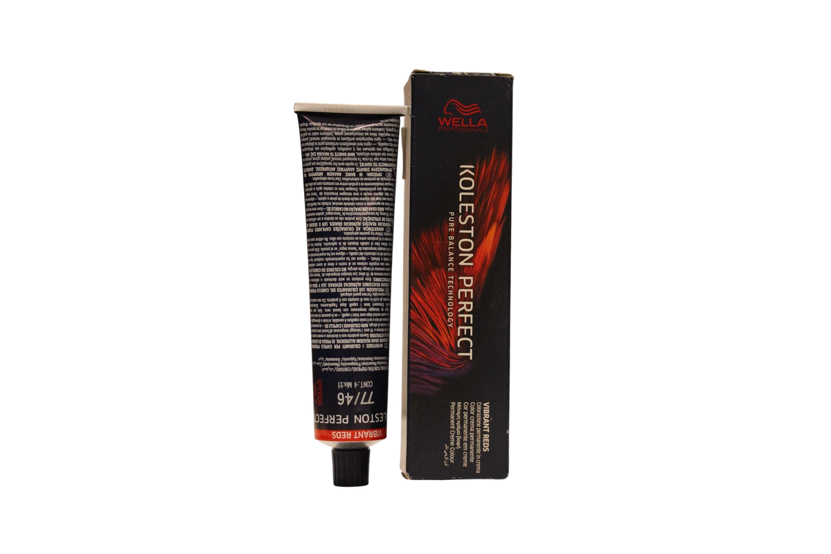 Wella Professionals Koleston Perfect Trwała farba do włosów 77/46 Średni blond intensywna czerwień fiolet 60 ml Tester